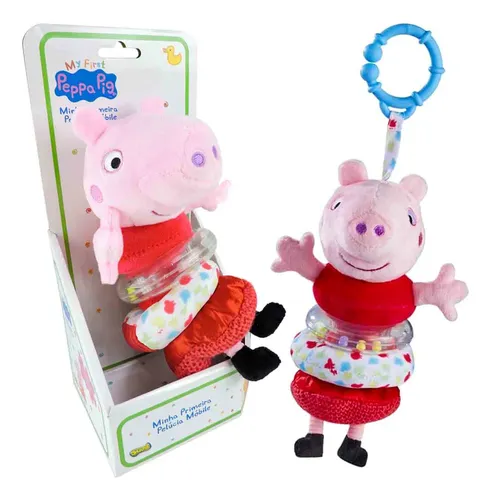 Peppa Pig -  Prima mea Jucărie de Pluș Interactiva -  Jucărie pentru Bebeluși,  Dezvoltarea timpurie a Jocului,  prindere la Cărucior , Pătuț  sau Scaun Auto [8]
