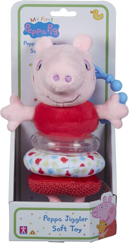 Peppa Pig -  Prima mea Jucărie de Pluș Interactiva -  Jucărie pentru Bebeluși,  Dezvoltarea timpurie a Jocului,  prindere la Cărucior , Pătuț  sau Scaun Auto [7]