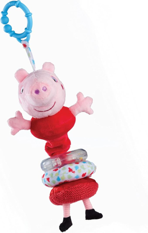 Peppa Pig -  Prima mea Jucărie de Pluș Interactiva -  Jucărie pentru Bebeluși,  Dezvoltarea timpurie a Jocului,  prindere la Cărucior , Pătuț  sau Scaun Auto [5]