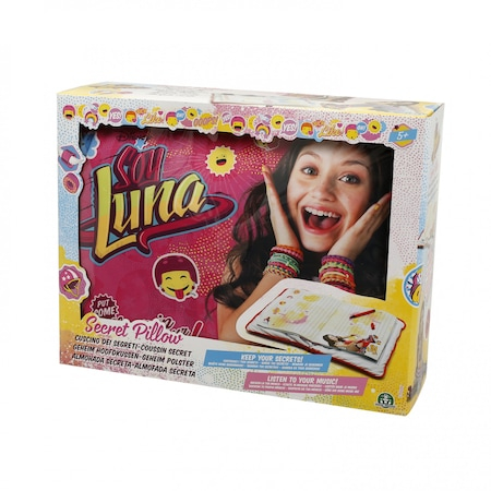 Jucarii interactive - Perna electronica Soy Luna cu Cablu Jack , Difuzor si Jurnal Secret cu Lacat + Marker