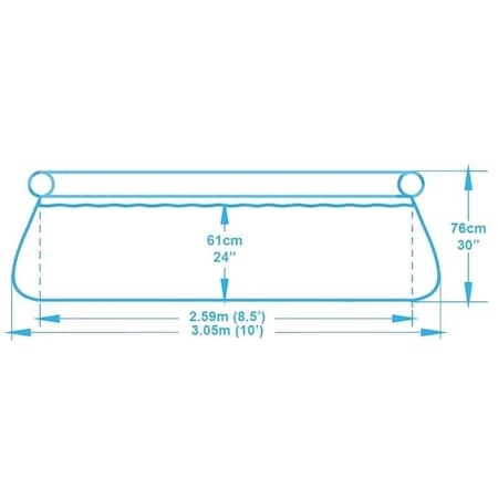 Piscina pentru  intreaga Familie  Bestway® Family  , Dimensiune 305 x 76 Cm, Strat Triplex PVC Foarte Rezistent [3]