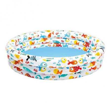Piscine copii - Piscina de gradina gonflabila pentru copii Fish 132 x 28 cm, 248 de litri