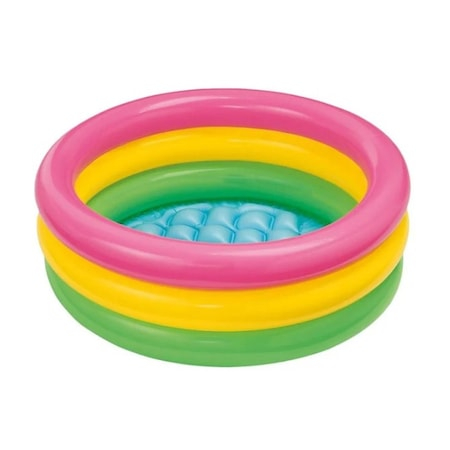 Piscine copii - Piscina gonflabila bebe tip cadita de curte si gradina, 60x20 cm, multicolor