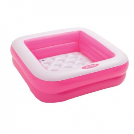 Piscina gonflabila copii PAM-MagicPool, +1an ,din vinil, 86x86 cm,roz/alb [1]