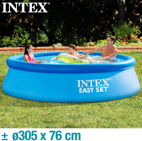 Accesorii pentru petrecere - Piscina  Mare Gonflabila Intex pentru intreaga Familie, Dimensiuni 306×76 cm, 3.900 Litri, Easy Set 28120NP