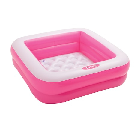 Piscine copii - Piscina gonflabila Intex - Play Box, roz, 85 x 85 x 23 cm
