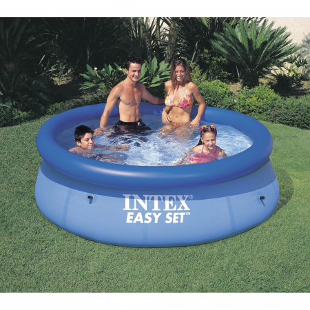 Piscina Intex Easy Summer Best Time, 244 x 61 cm, culoare albastru alb instalare rapida [4]