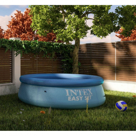 Piscina Intex Easy Summer Best Time, 244 x 61 cm, culoare albastru alb instalare rapida [2]