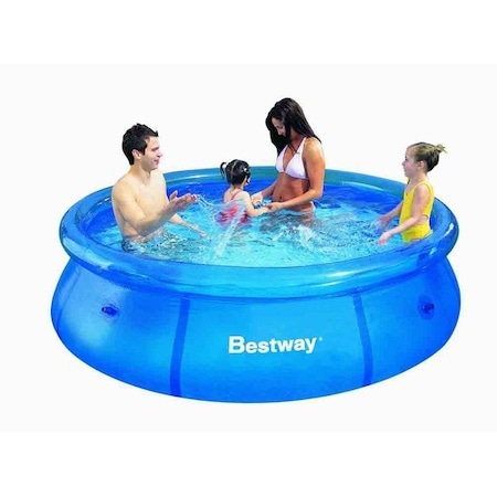Piscina pentru familie Family Time, 3 straturi, instalare usora, material rezistent, dimensiune 244 X 66 CM, culoare albastru, capacitate de 2300 Litri [2]