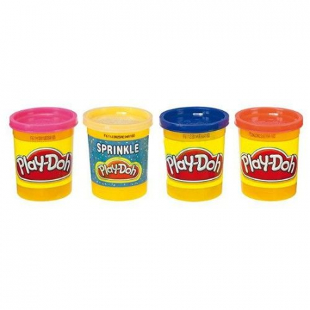 Pasta, lut si nisip modelabil - Plastelina Hasbro Play-Doh 4 Culori