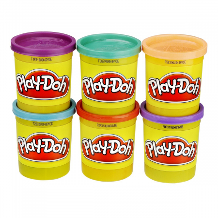Pasta, lut si nisip modelabil - Plastilina Play-Doh Pachet 4 cutii, diverse culori + 2 cutii bonus