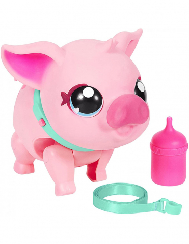 Purcelus Interactiv Lucky The Piggy  cu 25 Sunete si Reactii  Amuzante,  Live Pets My Pets Piggly - Giochi Preziosi [8]