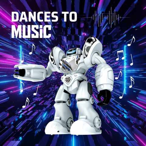 Robot Interactiv -  Super Robo Blast , Inteligenta Artificiala  20 de Actiuni si Expresii Faciale LED,  Efecte Sonore Robotizate [5]