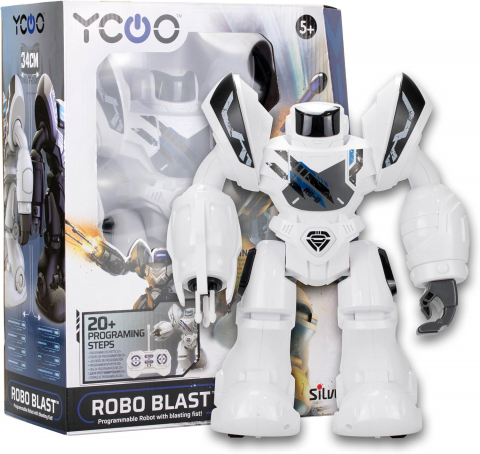 Robot Interactiv -  Super Robo Blast , Inteligenta Artificiala  20 de Actiuni si Expresii Faciale LED,  Efecte Sonore Robotizate [17]