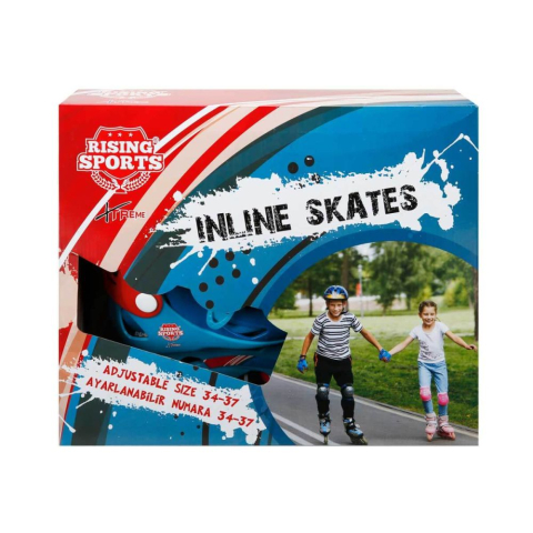Sport & Activitati in aer liber - Role Ajustabile / Reglabile pentru Baieti -  Rising Sports Xtreme, Culoare Albastru, Marime 34-37