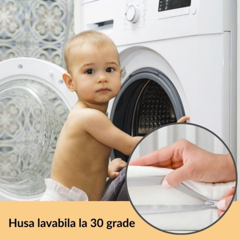 Saltea Baby Dreams  Air Konfort , Husa Antibacteriana,Antialergica ,Detasabila si Lavabila  120 X 60 X 10 cm [5]