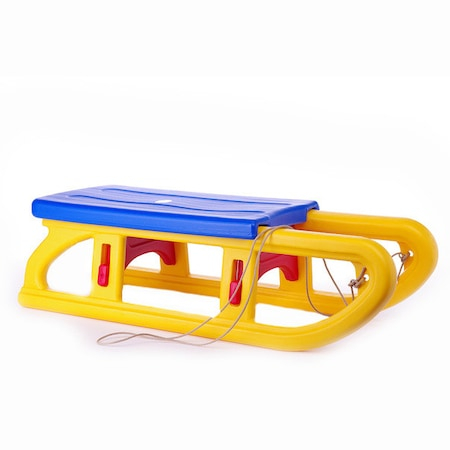 Sport & Activitati in aer liber - Sanie de Plastic pentru Copii , Usoara ,Rezistenta  pe mai multe Sezoane   26 x 90 x 34 cm , Multicolor