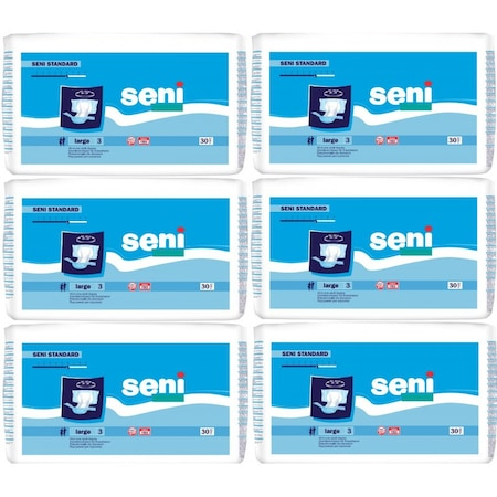 Scutece adulti - Scutece Adulti Seni Nr.3 Large 6 Seturi X 30 Buc / Set