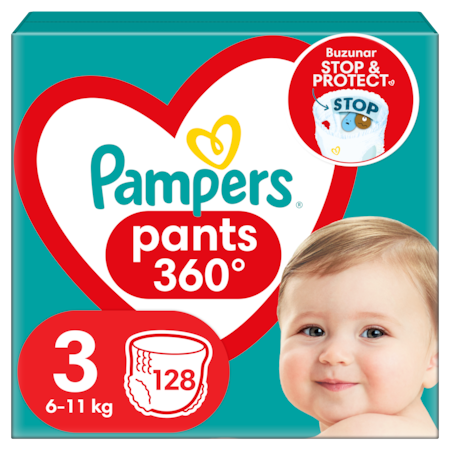 Scutece si chilotei - Scutece-chilotel Pampers Pants Mega Box Marimea 3, 6-11 kg, 128 buc