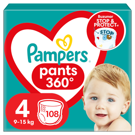 Jucarii, Copii & Bebe - Scutece-chilotel Pampers Pants Mega Box Marimea 4, 9-15 kg, 108 buc