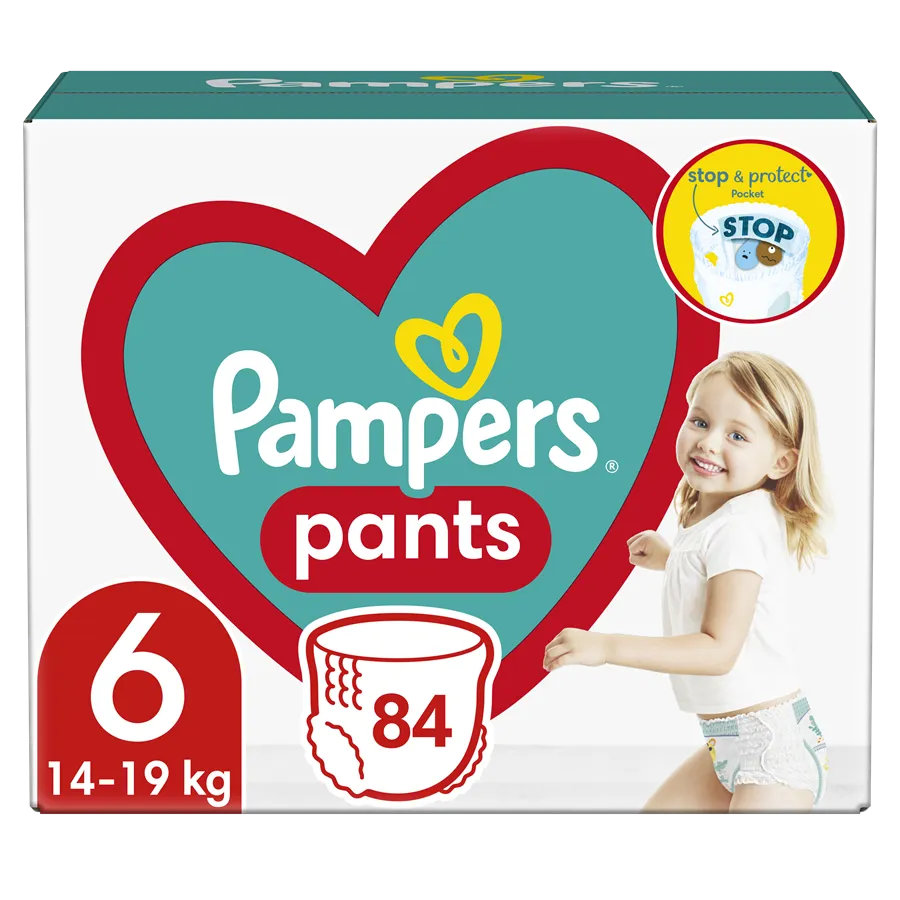 Jucarii, Copii & Bebe - Scutece-chilotel Pampers Pants Mega Box Marimea 6, 14-19 kg, 84 buc