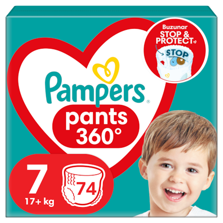 Scutece si chilotei - Scutece-chilotel Pampers Pants Mega Box, Marimea 7, 17+ kg, 74 buc