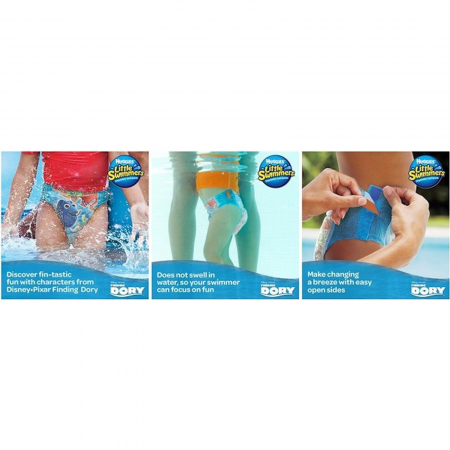 Scutece-chilotel pentru Apa, Bazin, Strand, Piscina, Huggies 5-6, 12-18 Kg, 2 pachete x 11, 22 bucati [3]