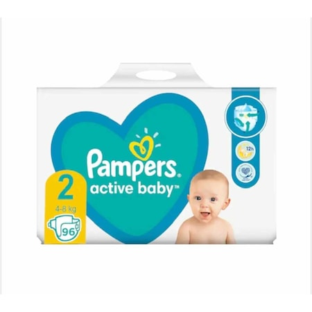 Scutece si chilotei - Scutece Pampers Activ Baby, nr 2,4 - 8 kg, 96 buc, PS04