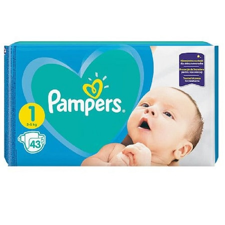 Scutece si chilotei - Scutece Pampers Active Baby Numarul 1, pentru 2-5kg, cantitate 43 buc cu strat interior cu Micro-perle, laterale flexibile si absorbtia rapida a lichidului