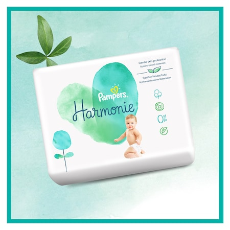 Scutece Pampers Fabricate din Bumbac și Ingrediente pe bază de Plante, Harmonie XXL Box, Marimea 3, 6-10 kg, 180 buc [7]