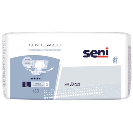Scutece adulti - Scutece pentru adulti Seni Classic, L, 30 buc