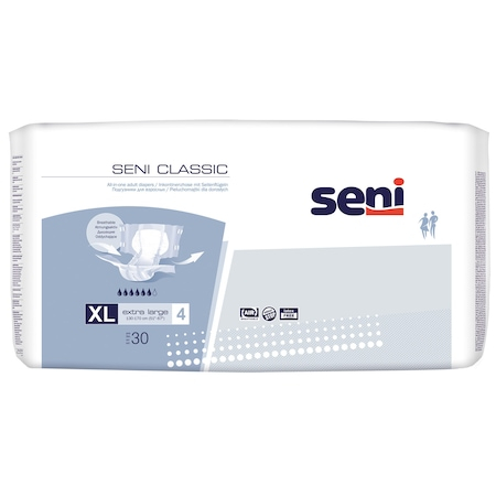Scutece adulti - Scutece pentru adulti Seni Classic, XL, 30 buc