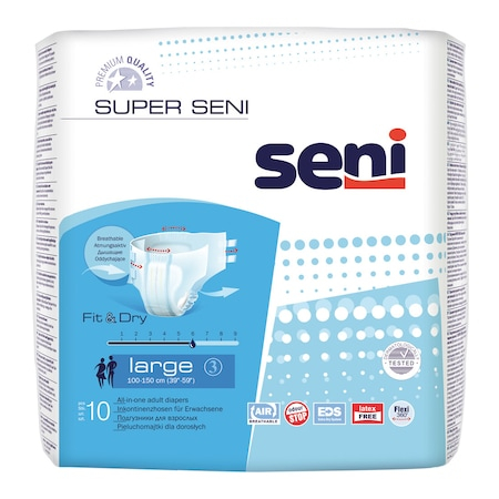 Scutece adulti - Scutece pentru adulti Seni Super, L, 10 buc