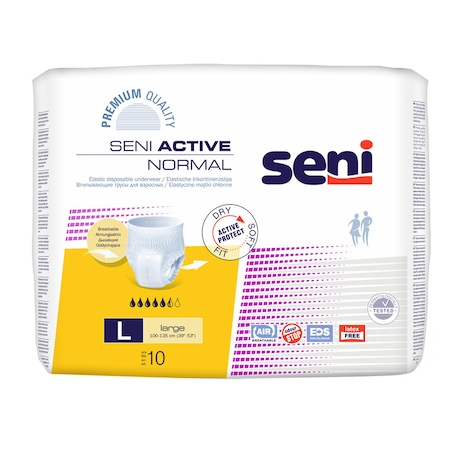 Cosmetice & Produse ingrijire personala - Scutece pentru adulti tip chilot Seni Active Normal, L, 10 buc
