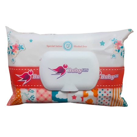 Servetele umede bebelusi - Servetele Umede Baby Fin, 72 Buc/Pachet, Ambalaj Alb/Roz