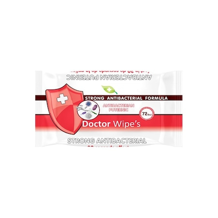Servetele umede igienice Antibacteriene Doctor Wipe's 72 buc - Aviz Biocid [2]