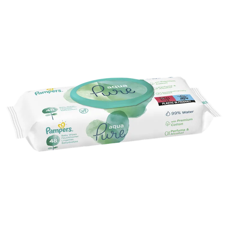 Servetele umede Pampers Aqua Pure, 3 pachete, 144 buc [3]