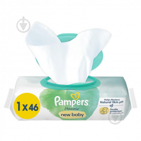 Servetele umede Pampers Harmony New Baby XXBox cu Aloe Vera - 0% Plastic, 9 Pachete x46 buc, 414 buc [1]
