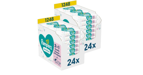 Cosmetice & Produse ingrijire personala - Servețele Umede Pampers Sensitive: Curătare Delicată pentru Pielea Sensibilă a Bebelusilor,   48x52 - 2496 Buc