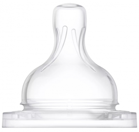 Set 2 tetine din silicon cu debit variabil Philips Avent Classic+ SCF635/27, Transparent 3+ luni [12]