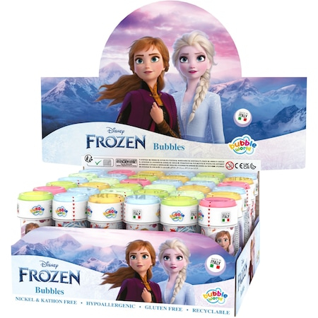 Jucarii, Copii & Bebe - Set 36 tuburi baloane de sapun Frozen 2, Bubble World, 36 x 60 ml