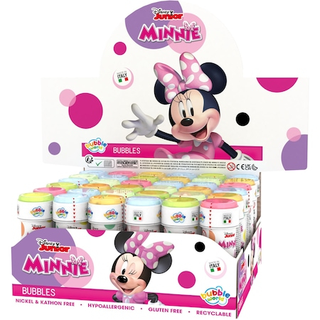 Jucarii, Copii & Bebe - Set 36 tuburi baloane de sapun Minnie Mouse, Bubble World, 60 ml