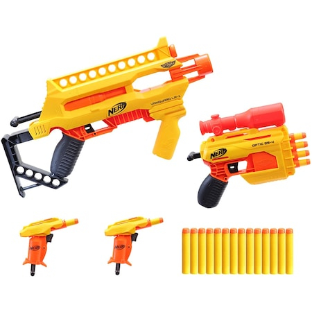Set 4 blastere Nerf - Infantry Pack, 20 proiectile [3]