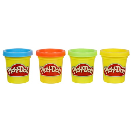 Pasta, lut si nisip modelabil - Set 4 mini cutii Play-Doh