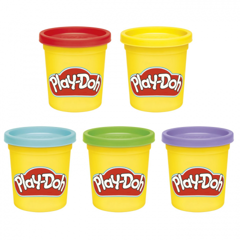 Set 5 Cutii de Plastilina Modelabila - Play-doh - Back To School -  Originala Hasbro  4+1 Gratis [1]