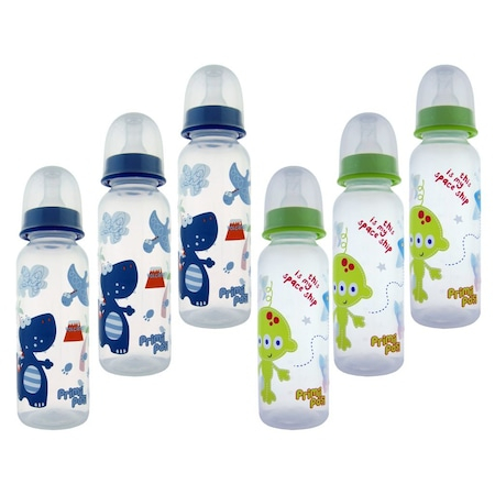 Biberoane, tetine si accesorii - Set 6 biberoane 250ml, R0110, baieti, Primii Pasi