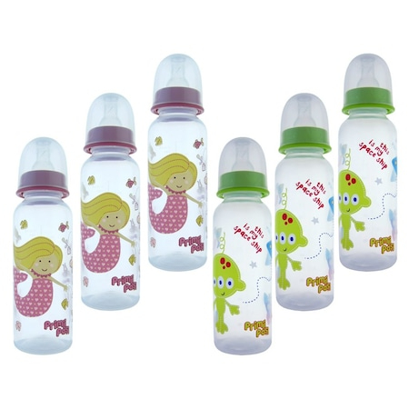 Jucarii, Copii & Bebe - Set 6 biberoane 250ml, R0110, fete, Primii Pasi