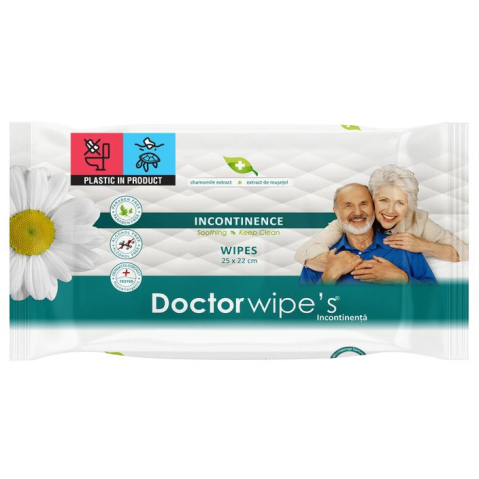 Set 6 x Servetele umede incontinenta Doctor Wipe's, 432 buc [4]