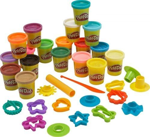 Set Multicreativ Play-Doh Super Rainbow Color, 18 Cutii Plastilina + 16 Accesorii pentru copii [1]