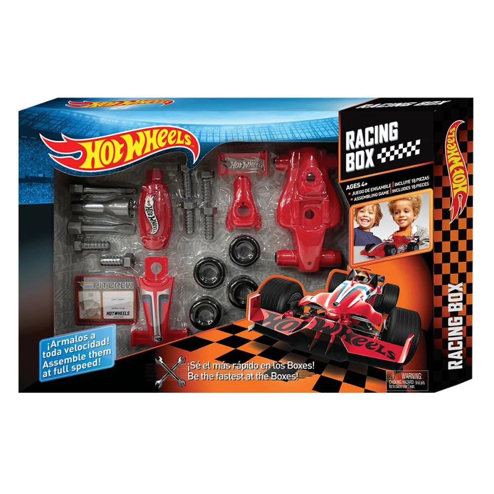 Utilaje constructie de jucarie - Set  Masinuta de Curse ,, Formula 1 '' Hot Wheels Racing Car Tool Box, 18 piese